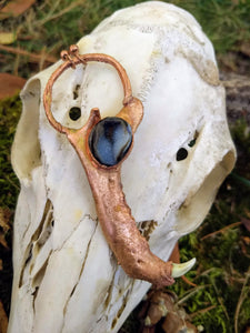 Electroformed Raccoon Jaw Necklace - Minxes' Trinkets