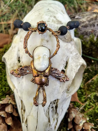 Electroformed Doll Face Beetle - Minxes' Trinkets