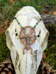 Electroformed Praying Mantis Necklace - Minxes' Trinkets
