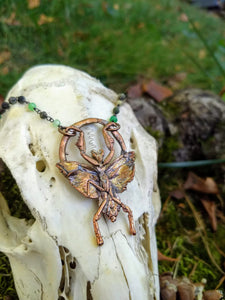 Electroformed Praying Mantis Necklace - Minxes' Trinkets