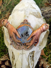 Load image into Gallery viewer, Electroformed Moonstone Fortune Teller Necklace - Minxes&#39; Trinkets