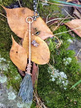 Load image into Gallery viewer, Copper Electroformed Besom - Medium with Hat and Cauldron - Minxes&#39; Trinkets