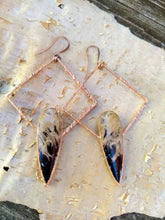Load image into Gallery viewer, Copper Electroformed Palm Root Earrings - Minxes&#39; Trinkets