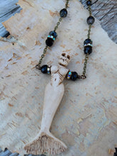 Load image into Gallery viewer, Skeleton Mermaid Necklace - Dark Water - Minxes&#39; Trinkets