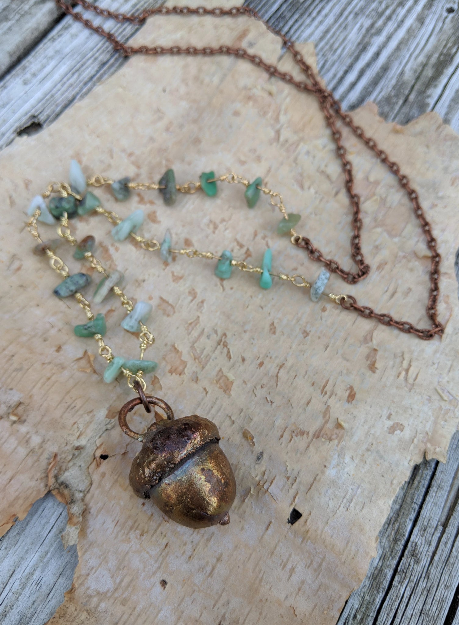 A Wooden Acorn Necklace That You Can Screw Off The Top | TikTok
