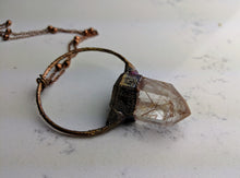 Load image into Gallery viewer, Electroformed Rutilated Quartz Necklace - Minxes&#39; Trinkets