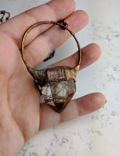 Load image into Gallery viewer, Electroformed Rutilated Quartz Necklace II - Minxes&#39; Trinkets