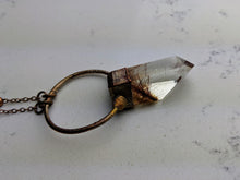 Load image into Gallery viewer, Electroformed Rutilated Quartz Necklace IV - Minxes&#39; Trinkets