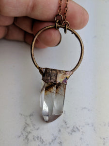 Electroformed Rutilated Quartz Necklace IV - Minxes' Trinkets