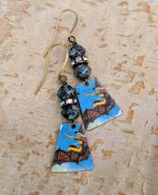 Load image into Gallery viewer, Handmade Vintage Halloween Earrings - Witches - Minxes&#39; Trinkets