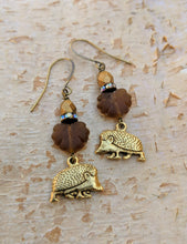 Load image into Gallery viewer, Hedgehog earrings - Copse - Minxes&#39; Trinkets