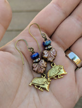 Load image into Gallery viewer, Hedgehog earrings - Gloaming - Minxes&#39; Trinkets