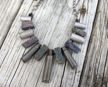 Load image into Gallery viewer, Vintage Bulletcase and Druzy Collar Necklace - Minxes&#39; Trinkets