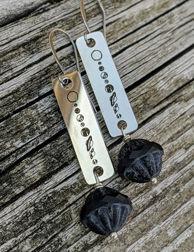 Planet Earrings - Dark Planet - Minxes' Trinkets