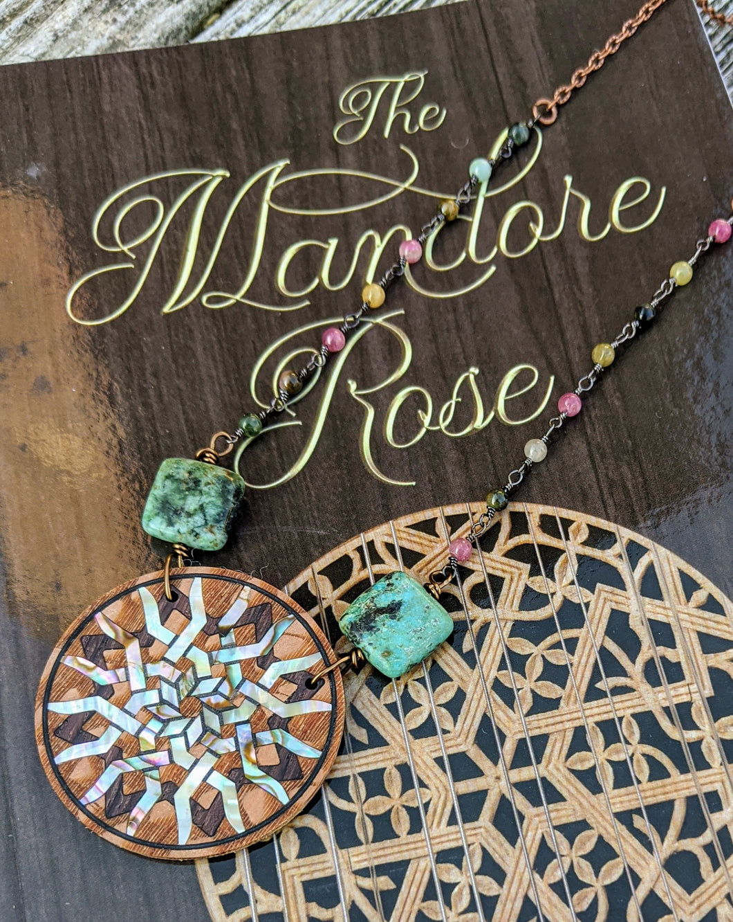 Limited Release - Mandore Rose Necklace and Signed Novel Set - 8 - Minxes' Trinkets