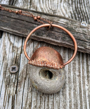 Load image into Gallery viewer, Copper Electroformed Hagstone Necklace I - Minxes&#39; Trinkets