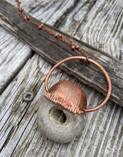 Load image into Gallery viewer, Copper Electroformed Hagstone Necklace I - Minxes&#39; Trinkets