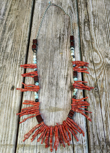CUSTOM for Jerry - layering coral necklace - Minxes' Trinkets