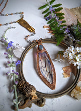 Load image into Gallery viewer, Relic Fairy Wing Rosary Necklace - Resin and Copper Electroformed 1