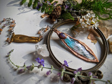 Load image into Gallery viewer, Relic Fairy Wing Rosary Necklace - Resin and Copper Electroformed 3