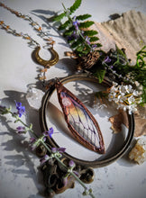 Load image into Gallery viewer, Relic Fairy Wing Rosary Necklace - Resin and Copper Electroformed 4