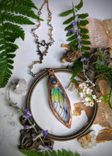 Load image into Gallery viewer, Relic Fairy Wing Rosary Necklace - Resin and Copper Electroformed 14