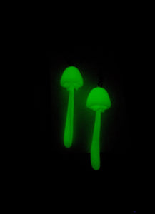 Ethereal Glow-in-the-Dark Mushroom Earrings - #1