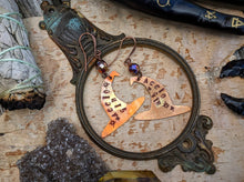 Load image into Gallery viewer, ‘Accio Gin’ Witch Hat Copper Earrings