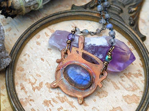Petite Witch's Cauldron Copper Electroformed Necklace - 6