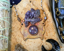 Load image into Gallery viewer, Witch&#39;s Cauldron Copper Electroformed Necklace - 4