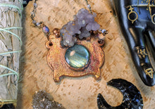 Load image into Gallery viewer, Witch&#39;s Cauldron Copper Electroformed Necklace - 3