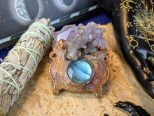 Load image into Gallery viewer, Witch&#39;s Cauldron Copper Electroformed Necklace - 3