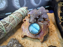 Load image into Gallery viewer, Witch&#39;s Cauldron Copper Electroformed Necklace - 3