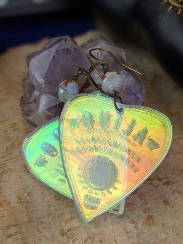 Iridescent Ouija Planchette Earrings - Minxes Trinkets Exclusive - #2