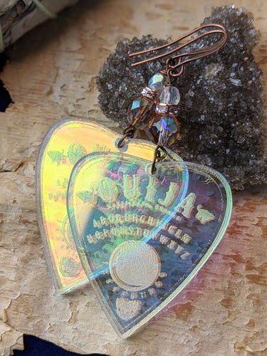 Iridescent Ouija Planchette Earrings - Minxes Trinkets Exclusive - #3