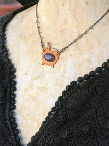 Petite Witch's Cauldron Copper Electroformed Necklace - 5