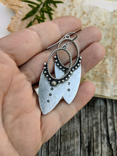 Antiqued Silver Plated Earrings II