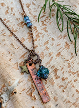 Load image into Gallery viewer, ASCEND - Stamped Copper Reminder Necklace