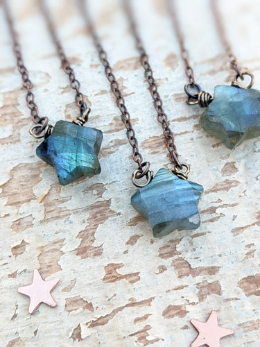 Labradorite Star Necklace
