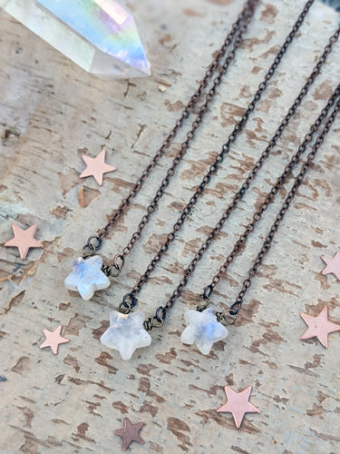 Moonstone Star Necklace