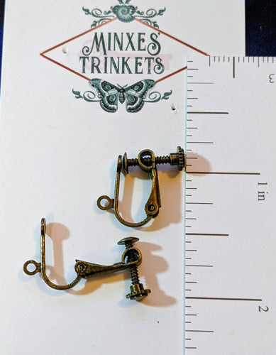Brass Clip-on with Screw - Customize Earring Option