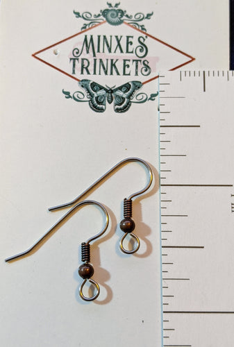 Surgical Steel French Hooks with Copper Ball Accent - Customize Earring Option
