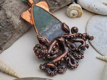 Load image into Gallery viewer, Copper Electroformed Squid Necklace #4