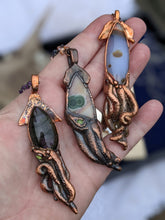 Load image into Gallery viewer, Copper Electroformed Squid Necklace #6