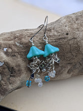 Load image into Gallery viewer, Jellyfish Earrings - Aqua #1