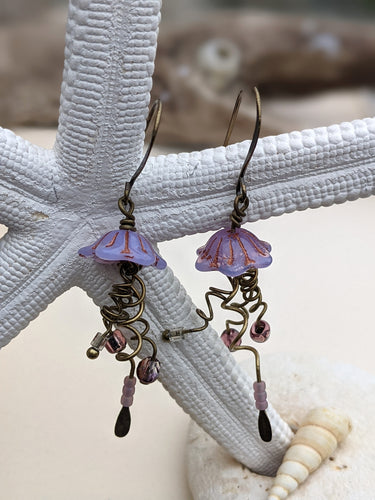Jellyfish Earrings - Lavender #2