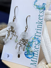 Load image into Gallery viewer, Jellyfish Earrings - Frosted White #7