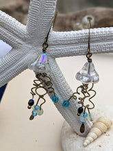 Load image into Gallery viewer, Jellyfish Earrings - Clear Iridescent #10