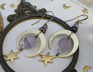 Amethyst Celestial Earrings 4