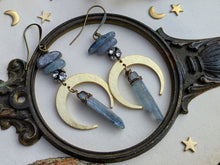 Load image into Gallery viewer, Blue Kyanite Celestial Earrings 11